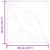 Produktbild 7 för Väggpaneler 12 st grön 50x50 cm XPS 3 m² stjärna