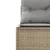 Produktbild 6 för Trädgårdssoffa med dynor rund beige konstrotting