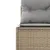 Produktbild 10 för Trädgårdssoffa med bord och dynor rund beige konstrotting