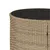 Produktbild 11 för Trädgårdssoffa med bord och dynor rund beige konstrotting