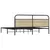 Produktbild 6 för Sängram utan madrass metall sonoma-ek 180x200 cm