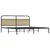 Produktbild 3 för Sängram utan madrass metall sonoma-ek 183x213 cm