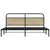 Produktbild 4 för Sängram utan madrass metall sonoma-ek 183x213 cm