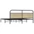 Produktbild 7 för Sängram utan madrass metall sonoma-ek 183x213 cm