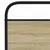 Produktbild 8 för Sängram utan madrass metall sonoma-ek 183x213 cm