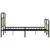 Produktbild 5 för Sängram utan madrass metall sonoma-ek 150x200 cm