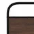 Produktbild 8 för Sängram utan madrass metall brun ek 137x190 cm