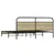 Produktbild 7 för Sängram utan madrass metall sonoma-ek 180x200 cm