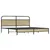 Produktbild 3 för Sängram utan madrass metall sonoma-ek 193x203 cm