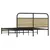 Produktbild 7 för Sängram utan madrass metall sonoma-ek 160x200 cm