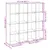 Produktbild 10 för Bokhylla vit 137,5x29x137,5 cm konstruerat trä