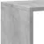 Produktbild 8 för Bokskåp betonggrå 137,5x29x137,5 cm spånskiva