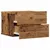 Produktbild 5 för Väggmonterade sängbord 2 st åldrat trä 40x32x30 cm
