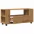 Produktbild 5 för Tv-bänk med hjul artisian ek 102x34,5x43 cm konstruerat trä
