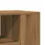Produktbild 8 för Tv-bänk med hjul artisian ek 102x34,5x43 cm konstruerat trä