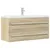Produktbild för Tvättställsskåp sonoma-ek 100x38,5x48 cm spånskiva