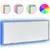 Produktbild 2 för Badrumsspegel med LED betonggrå 100x8,5x37 cm konstruerat trä