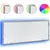 Produktbild 2 för Badrumsspegel med LED grå sonoma 100x8,5x37 cm konstruerat trä