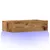 Produktbild 3 för Tv-bänk med LED-belysning åldrat trä 60x35x15,5 cm