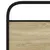 Produktbild 8 för Sängram utan madrass sonoma-ek 107x203 cm konstruerad trä
