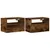 Produktbild 2 för Väggmonterat sängbord 2 st rökfärgad ek 45x26x28,5 cm