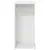 Produktbild 6 för Sängbord 2 st vit 46,5x29x61 cm konstruerat trä