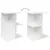 Produktbild 8 för Sängbord 2 st vit 46,5x29x61 cm konstruerat trä