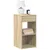 Produktbild för Sängbord 2 st med låda sonoma-ek 35x34x66,5 cm