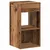 Produktbild 5 för Sängbord 2 st med låda åldrat trä 35x34x66,5 cm