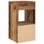 Produktbild 8 för Sängbord 2 st med låda åldrat trä 35x34x66,5 cm