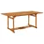 Produktbild 3 för Matgrupp för trädgården 7 delar 180x90x75 cm massivt akaciaträ