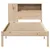 Produktbild 4 för Säng med bokhylla utan madrass 75x190cm massiv furu