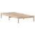 Produktbild 5 för Säng med bokhylla utan madrass 90x190cm massiv furu