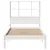 Produktbild 4 för Säng med bokhylla utan madrass vit 90x190cm massiv furu