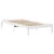 Produktbild 5 för Säng med bokhylla utan madrass vit 90x190cm massiv furu