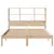 Produktbild 4 för Säng med bokhylla utan madrass 140x190cm massiv furu