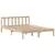 Produktbild 5 för Säng med bokhylla utan madrass 140x190cm massiv furu