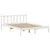Produktbild 5 för Säng med bokhylla utan madrass vit 140x190cm massiv furu
