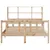 Produktbild 4 för Säng med bokhylla utan madrass 140x190cm massiv furu