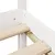 Produktbild 9 för Säng med bokhylla utan madrass vit 140x200cm massiv furu