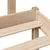 Produktbild 9 för Säng med bokhylla utan madrass 140x190cm massiv furu