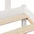 Produktbild 9 för Säng med bokhylla utan madrass vit 140x200cm massiv furu