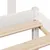 Produktbild 9 för Säng med bokhylla utan madrass vit 150x200cm massiv furu