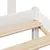 Produktbild 9 för Säng med bokhylla utan madrass vit 100x200cm massiv furu