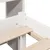 Produktbild 9 för Säng med bokhylla utan madrass vit 140x190cm massiv furu
