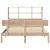 Produktbild 4 för Säng med bokhylla utan madrass 150x200cm massiv furu