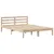 Produktbild 6 för Säng med bokhylla utan madrass 140x190cm massiv furu