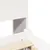 Produktbild 9 för Säng med bokhylla utan madrass vit 135x190cm massiv furu