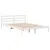 Produktbild 8 för Säng med bokhylla utan madrass vit 160x200cm massiv furu