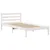 Produktbild 8 för Säng med bokhylla utan madrass vit 90x190cm massiv furu